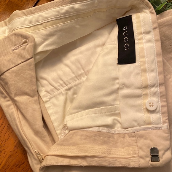 Gucci Other - Gucci Khaki Flat Front Pants